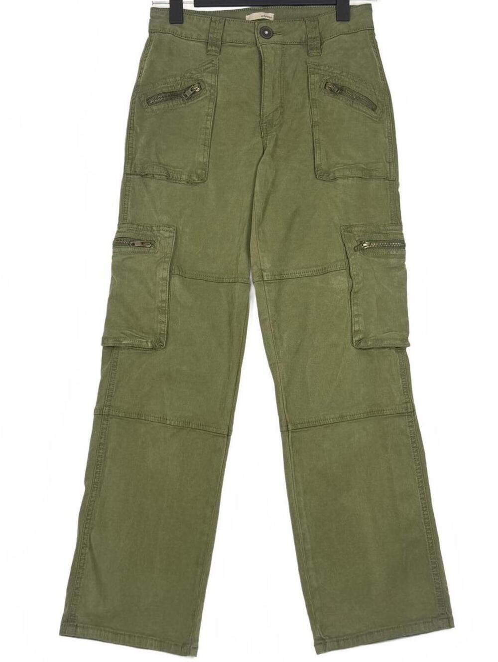 EDYSON Stan Mid Rise Utility Cargo Pants Olive Green Size 25